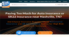 Desktop Screenshot of 2ndchanceinsurance.com